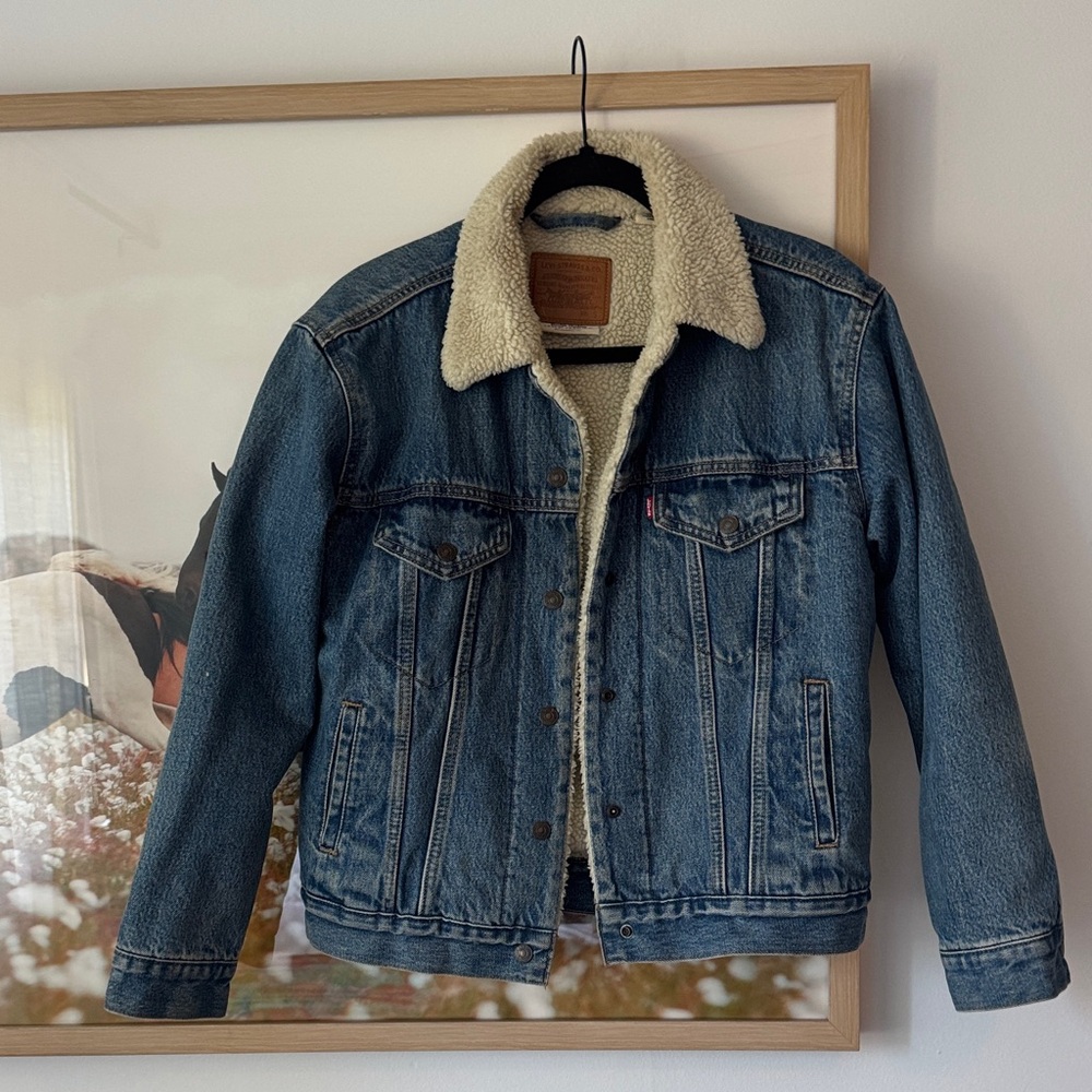 Women’s Levi Denim Sherpa Jacket